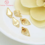 6PCS 19x10MM 4K Champagne Brass Flower Tassel Caps for DIY Jewelry