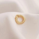 4PCS 12mm 14k Plated Rope Bracelet Buckle Charms DIY Jewelry Making Supplies