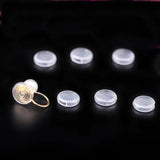 50 PCS Silicone Ear Clip Pad Protective Sleeve DIY Earring Accessories