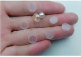 50 PCS Silicone Ear Clip Pad Protective Sleeve DIY Earring Accessories