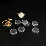 50 PCS Silicone Ear Clip Pad Protective Sleeve DIY Earring Accessories