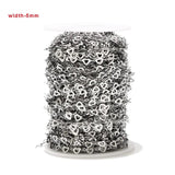 5mm Stainless Steel Hollow Heart Link Chains for DIY Jewelry Making