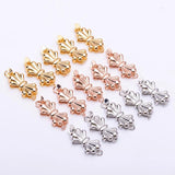 925 Silver Plated CZ Clasps for DIY Pearls Necklace