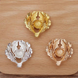 10 PCS 32*34mm Flowers Leaf Metal Alloy Accessories for Jewelry Making