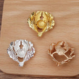 10 PCS 32*34mm Flowers Leaf Metal Alloy Accessories for Jewelry Making