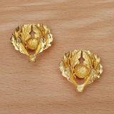 10 PCS 32*34mm Flowers Leaf Metal Alloy Accessories for Jewelry Making