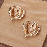 10 PCS 32*34mm Flowers Leaf Metal Alloy Accessories for Jewelry Making