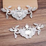 5 PCS Metal Alloy Leaf Flowers Hair Accessories DIY Material