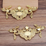 5 PCS Metal Alloy Leaf Flowers Hair Accessories DIY Material