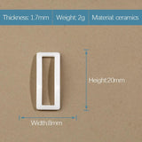 Rectangle Ceramic Accessories Smooth Bracelet Necklace Earrings Never Fade