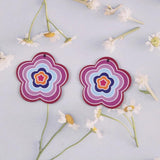 10 PCS Acrylic Heart Star Butterfly Flower Pendant DIY Earrings Charms