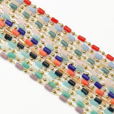 1 Meter Stone Chain Crystal Beads Copper Chains Jewelry Making DIY