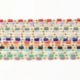 1 Meter Stone Chain Crystal Beads Copper Chains Jewelry Making DIY