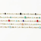 1 Meter Brass Chain Crystal Beads DIY Jewelry Making