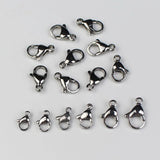 30pcs Stainless Steel Lobster Clasp Hooks for DIY Necklace Bracelet Making