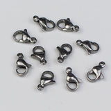 30pcs Stainless Steel Lobster Clasp Hooks for DIY Necklace Bracelet Making