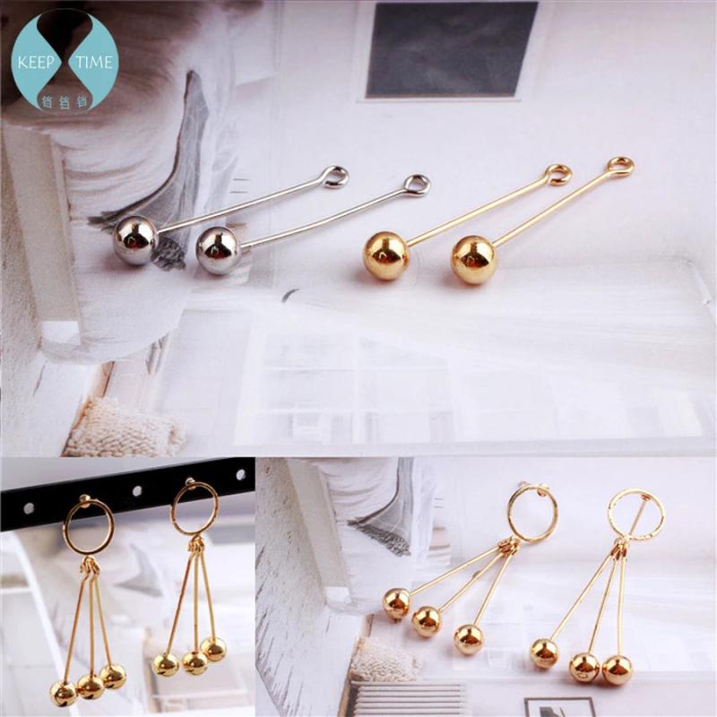 DIY Copper Earrings Accessories - Long Curve Line Material