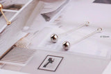 DIY Copper Earrings Accessories - Long Curve Line Material