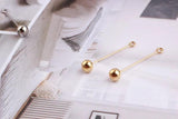 DIY Copper Earrings Accessories - Long Curve Line Material