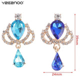 10Pcs Crown Drop Acrylic Pendant DIY Costume Decorative Wine Glass Brooch