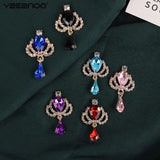 10Pcs Crown Drop Acrylic Pendant DIY Costume Decorative Wine Glass Brooch