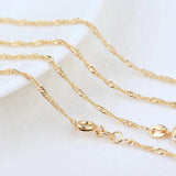 2PCS 24K Brass Finish Chain for DIY Jewelry Making