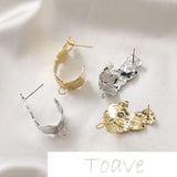 14K Gold Belt Ring Earrings DIY Material Accessory