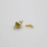 10PCS Gold Snap Lantern Beads Button Fittings 8mm