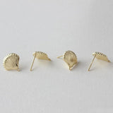 Ocean Wind Shell Earrings with Copper Plated 18K Silver Needle