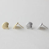 Ocean Wind Shell Earrings with Copper Plated 18K Silver Needle