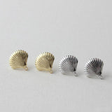 Ocean Wind Shell Earrings with Copper Plated 18K Silver Needle