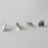 Ocean Wind Shell Earrings with Copper Plated 18K Silver Needle