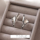 Color-Preserving 14k Triangle Fold Belt Earrings DIY Material Accessories