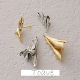 Color-Preserving 14k Triangle Fold Belt Earrings DIY Material Accessories