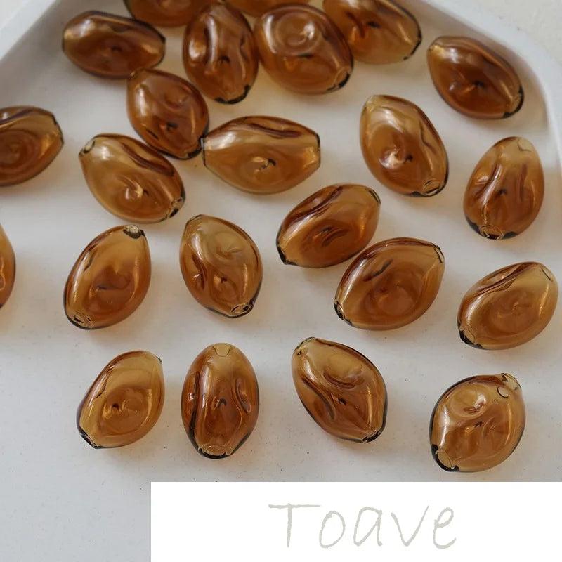 Hollow Glass Beads Retro DIY Beaded Material Accessories