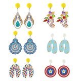 Vintage Diamond Art Painting Dangle Drop Earrings Kit