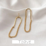 Europe America Minority U-shaped Chain Earrings DIY Materials