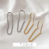 Europe America Minority U-shaped Chain Earrings DIY Materials