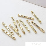 Copper Plated 18K Zircon Double Hanging DIY Material