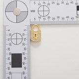 Zircon Heart Lock Lobster Clasp Jewelry Making Supplies