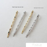 4pcs Electroplated Long Clip Linen Flower Hanger