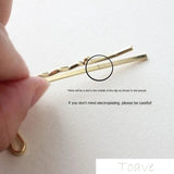 4pcs Electroplated Long Clip Linen Flower Hanger