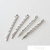 4pcs Electroplated Long Clip Linen Flower Hanger