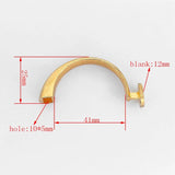 3pcs Half Cuff Hook Clasp 12mm Blank Tray Clasp For 5mm Round Leather Cord Brace