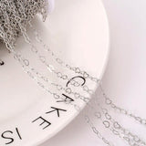 2M 18K Heart Charm Chain for DIY Choker Necklace