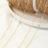 2M 18K Heart Charm Chain for DIY Choker Necklace
