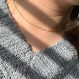 2M 18K Heart Charm Chain for DIY Choker Necklace