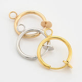 6pcs Stainless Steel Round Earrings Hoops Lever Earring Hooks Findings Making