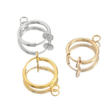 6pcs Stainless Steel Round Earrings Hoops Lever Earring Hooks Findings Making
