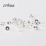 100PCS Silver Butterfly BACK STOPPERS Findings Stud Earrings